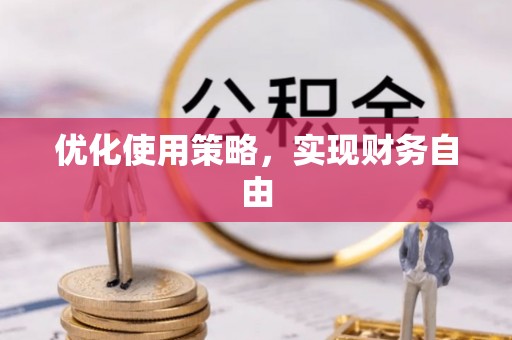 乌拉特后旗优化使用策略，实现财务自由