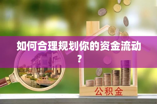 乌拉特后旗如何合理规划你的资金流动？