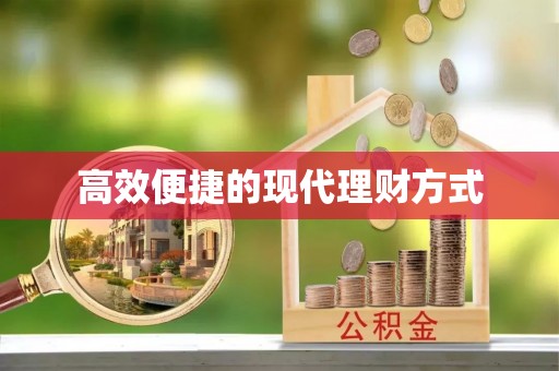 乌拉特后旗高效便捷的现代理财方式