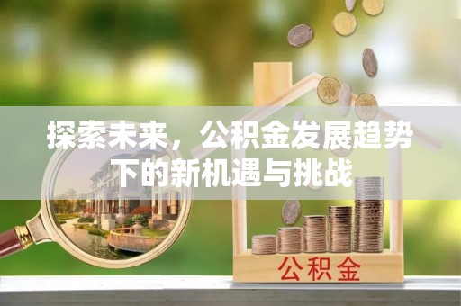 乌拉特后旗探索未来，公积金发展趋势下的新机遇与挑战