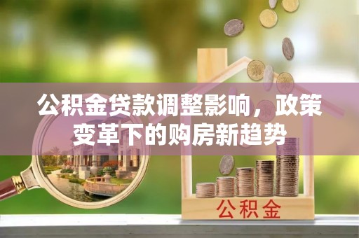 乌拉特后旗公积金贷款调整影响，政策变革下的购房新趋势